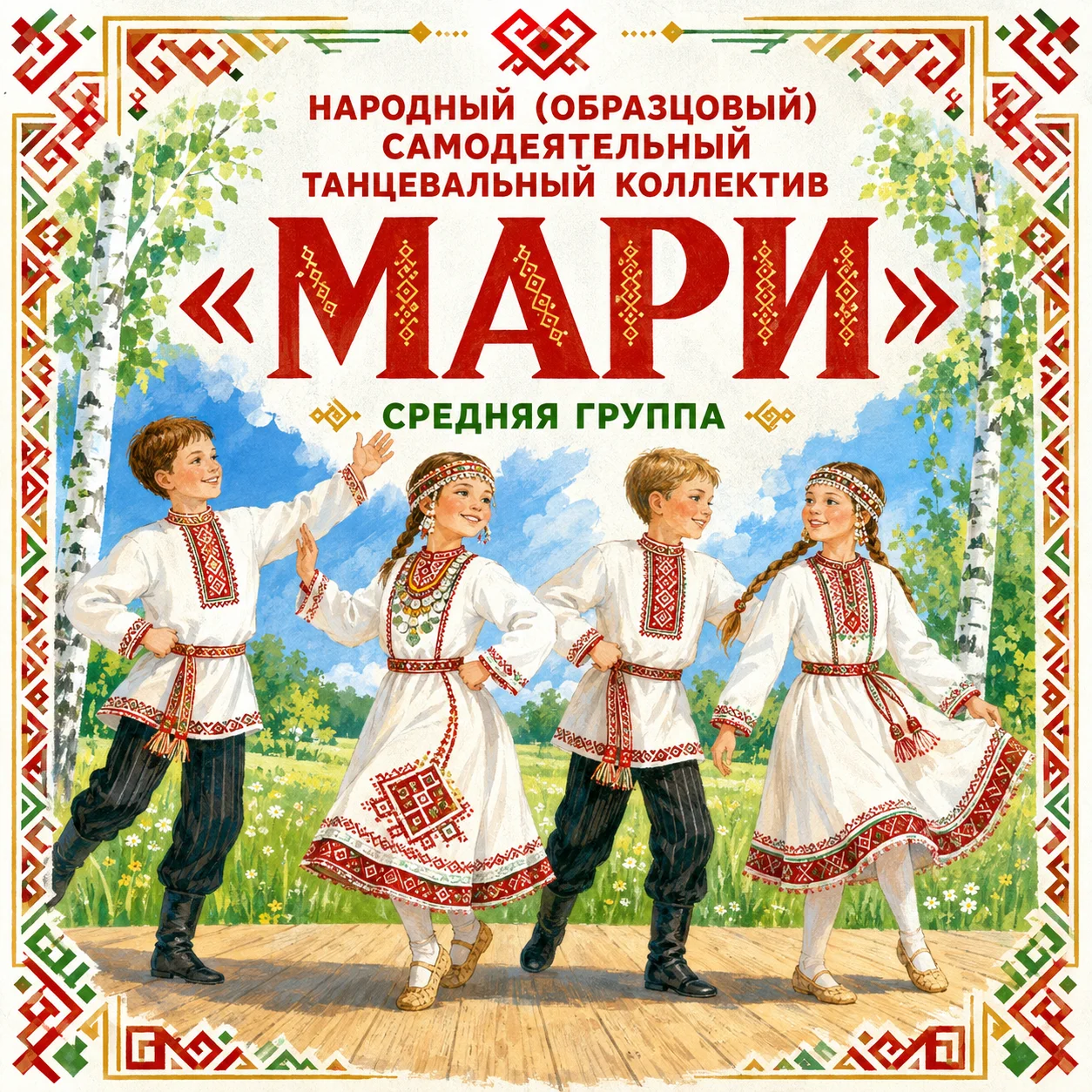 Народный (образцовый) самодеятельный танцевальный коллектив «Мари» (средняя группа)